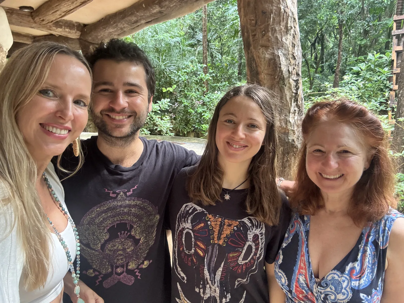 Jungle Reboot guests with their host, December 2024