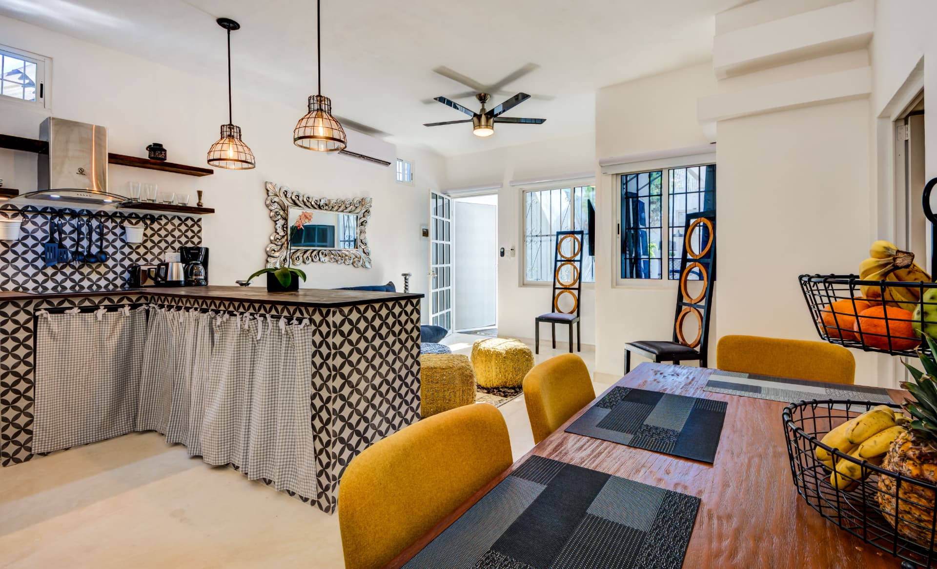 Kitchen and dining at The Sanctuary