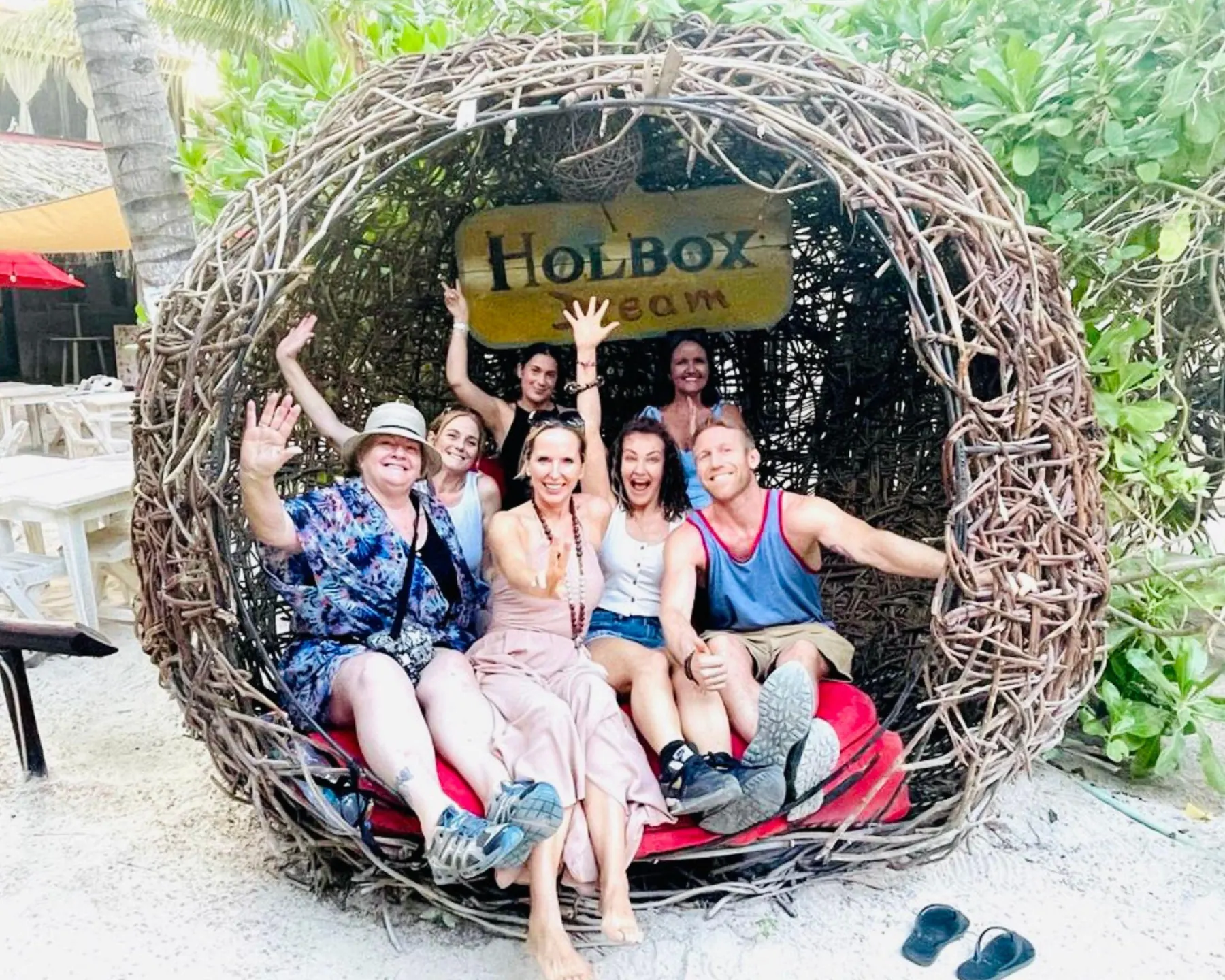 A Reset & Recharge group on Holbox Island